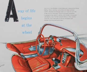 Chevrolet Corvette Modelprogram 1958 Carbrochure (3786)